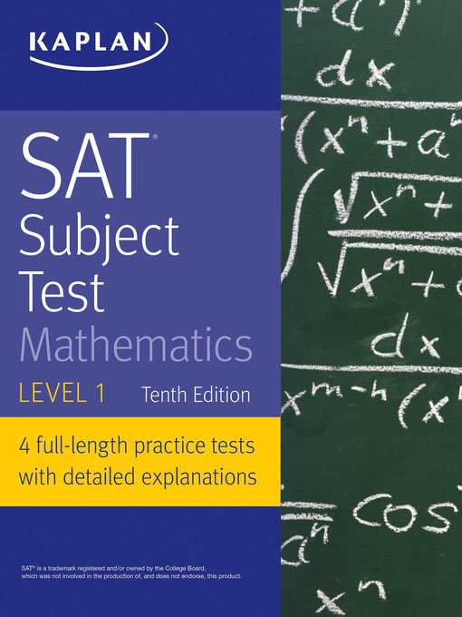 Title details for SAT Subject Test Mathematics Level 1 by Kaplan Test Prep - Wait list